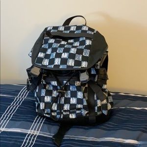 Coach Checkered Backpack